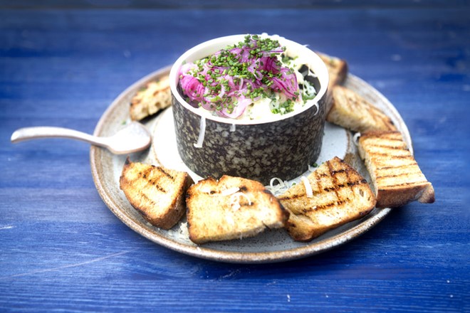 Faroese landscape with typical weather conditions